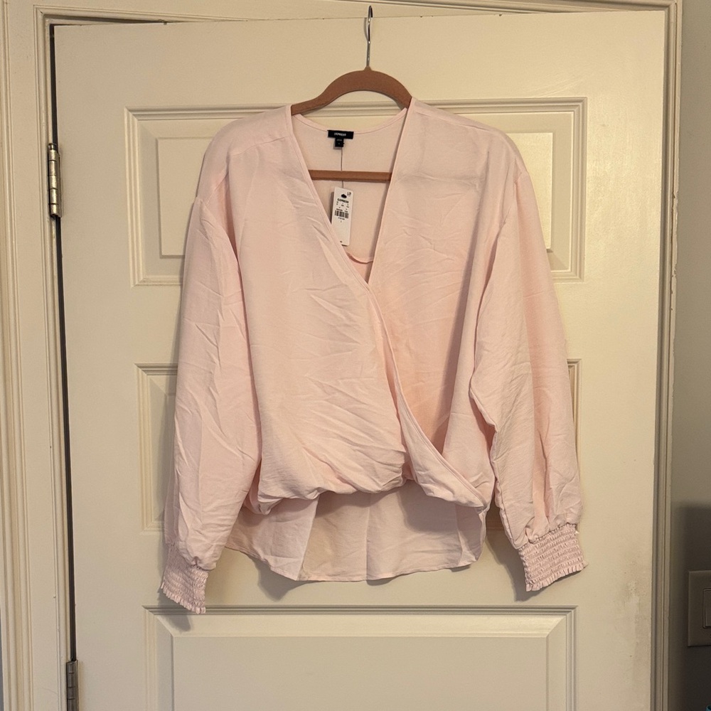 Brand New With Tags Express Light Pink Women's Blouse